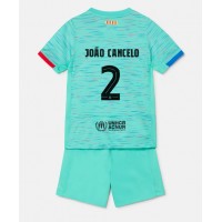 Barcelona Joao Cancelo #2 Replika babykläder Tredjeställ Barn 2023-24 Kortärmad (+ korta byxor)